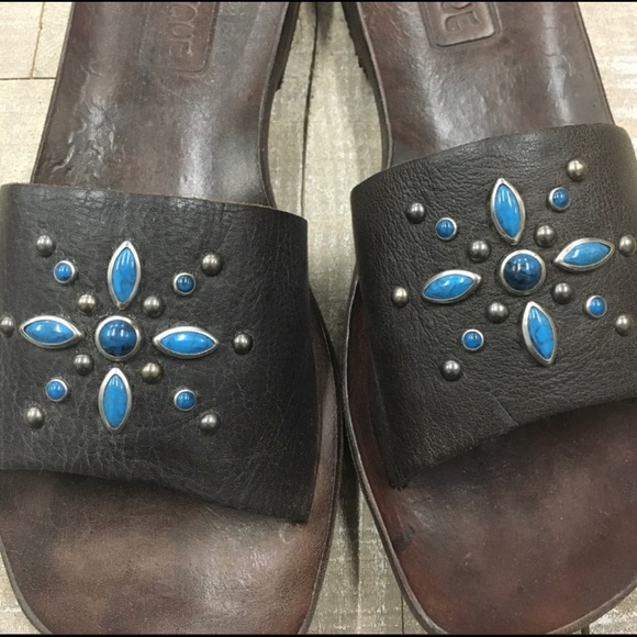 Mystique Leather Studded Sandals Size 9 - Picture 3 of 14